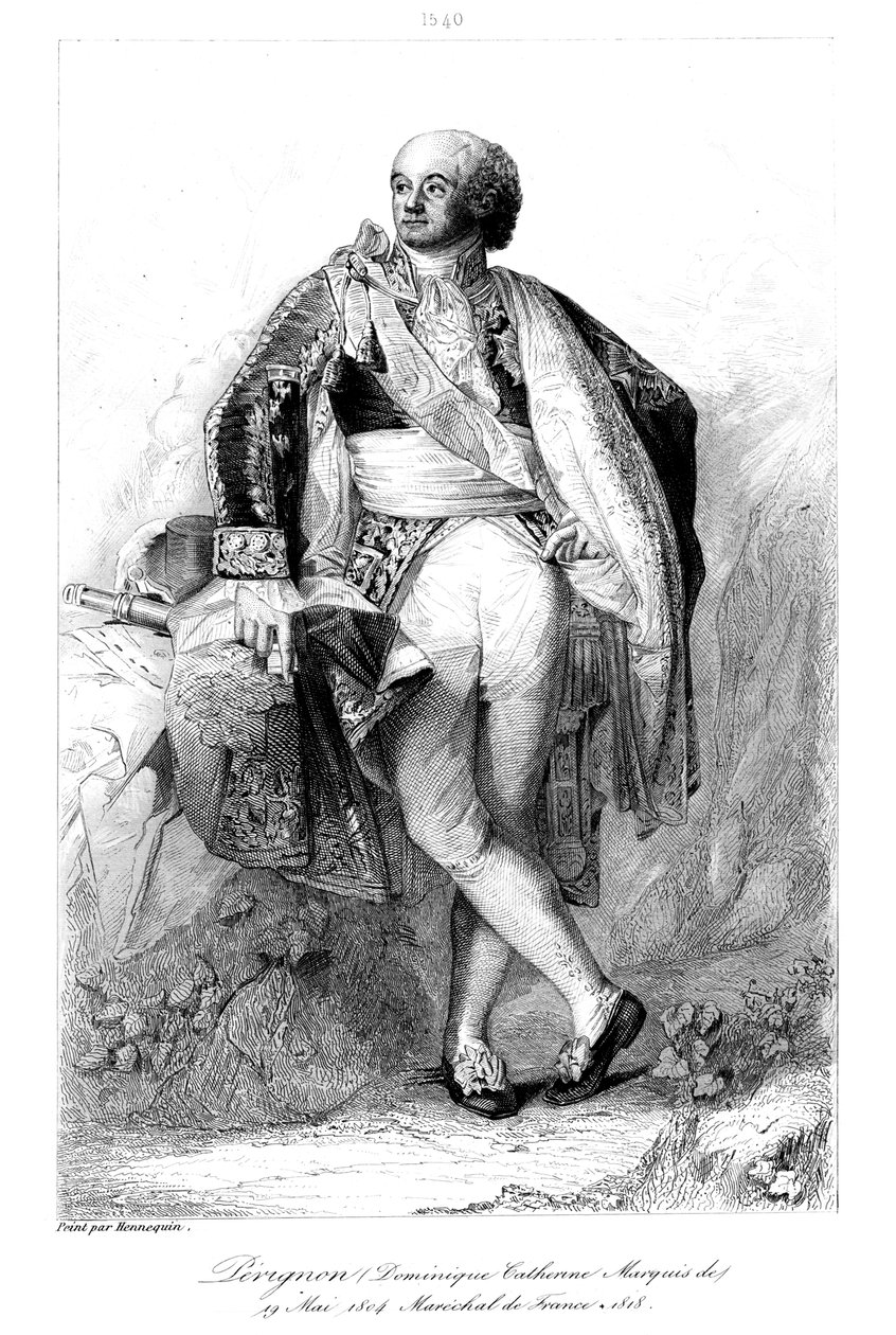 Dominique Catherine Perignon 1754-1818, Marquis de Grenade og marskalk av Frankrike, 1839. av François Pigeot