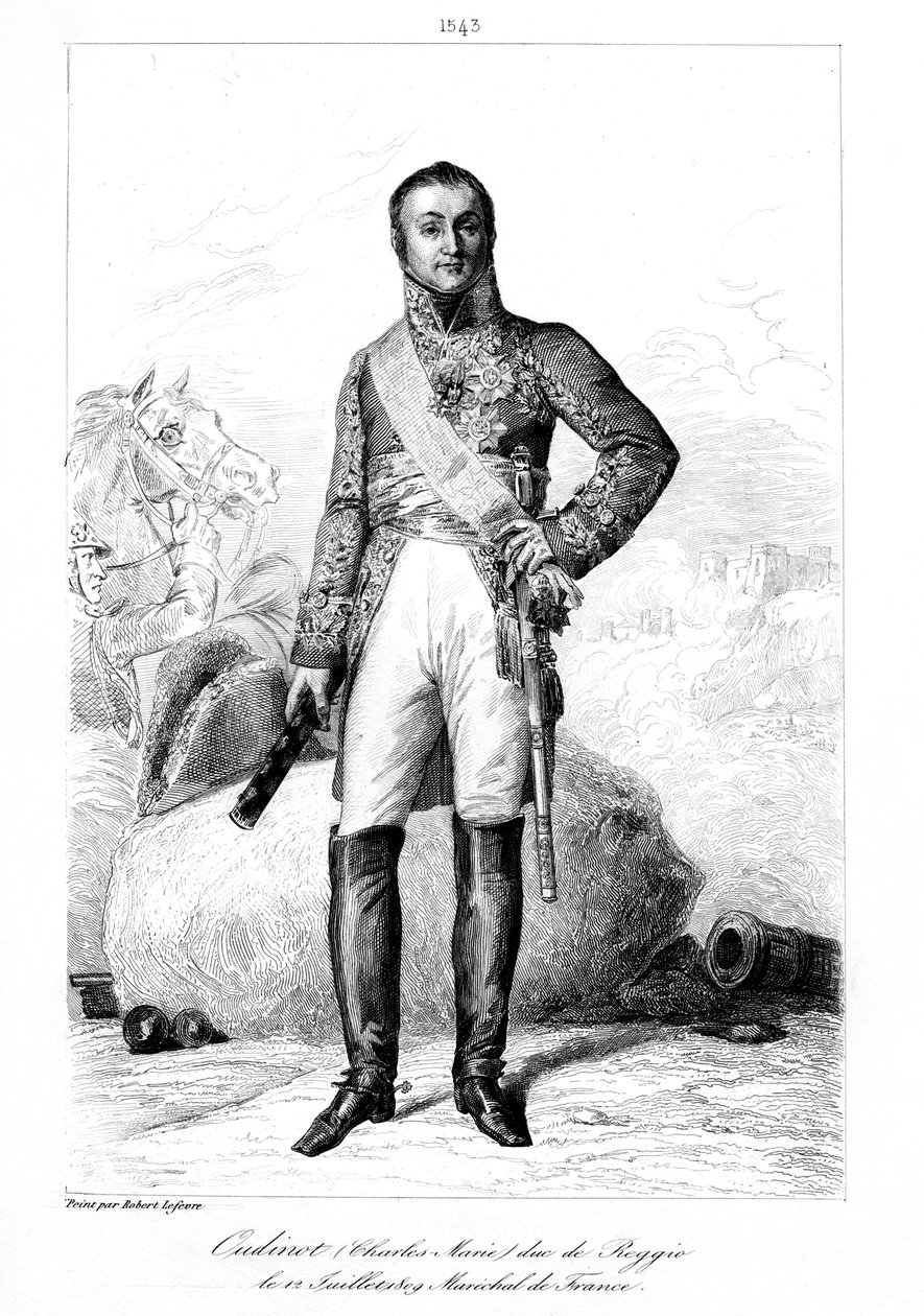 Nicolas Charles Oudinot 1767-1847, hertug av Reggio og marskalk av Frankrike, 1839. av François Pigeot