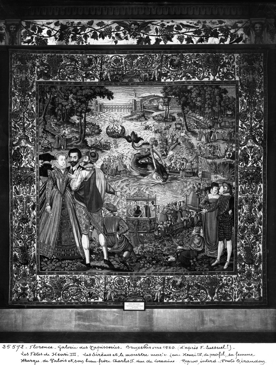 Festivals of Henri III (1553-1610) Brussel Workshop, ca. 1580 (teppe) av François Quesnel