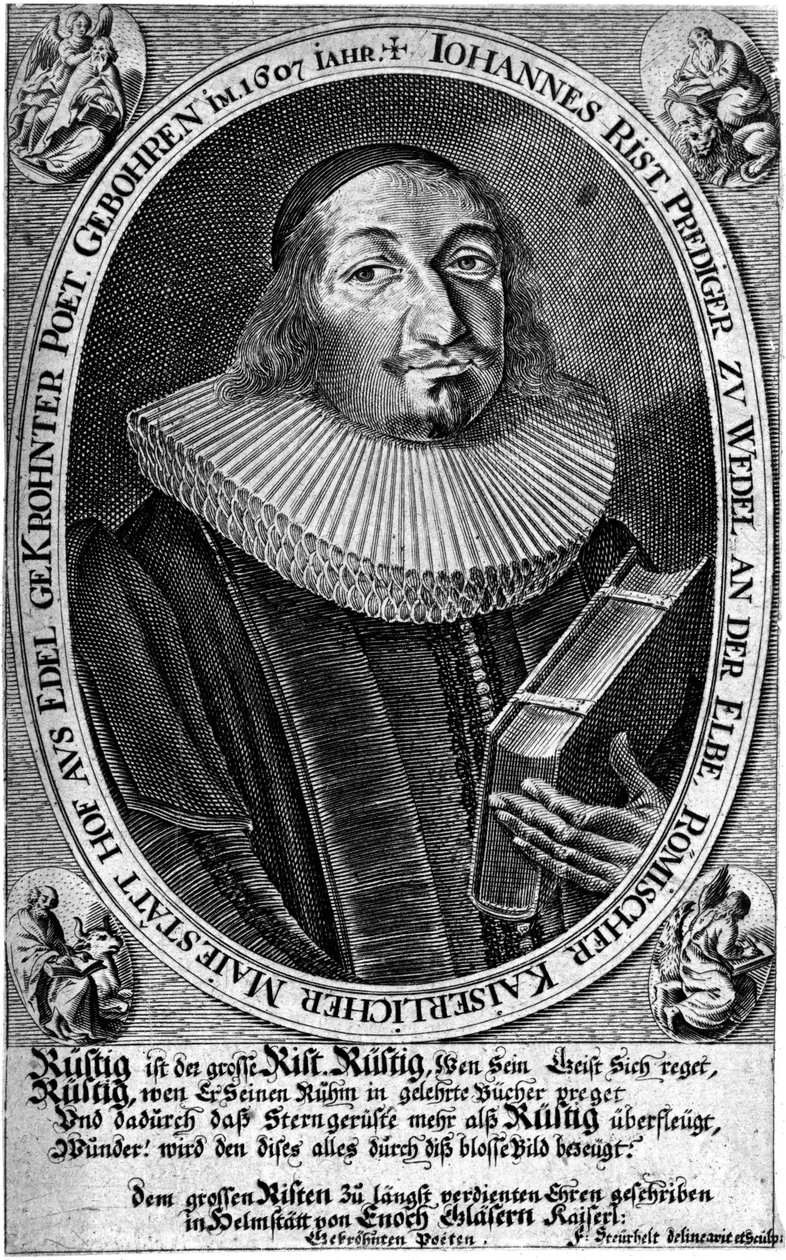 Portrett av Johann von Rist av François Stuerhelt