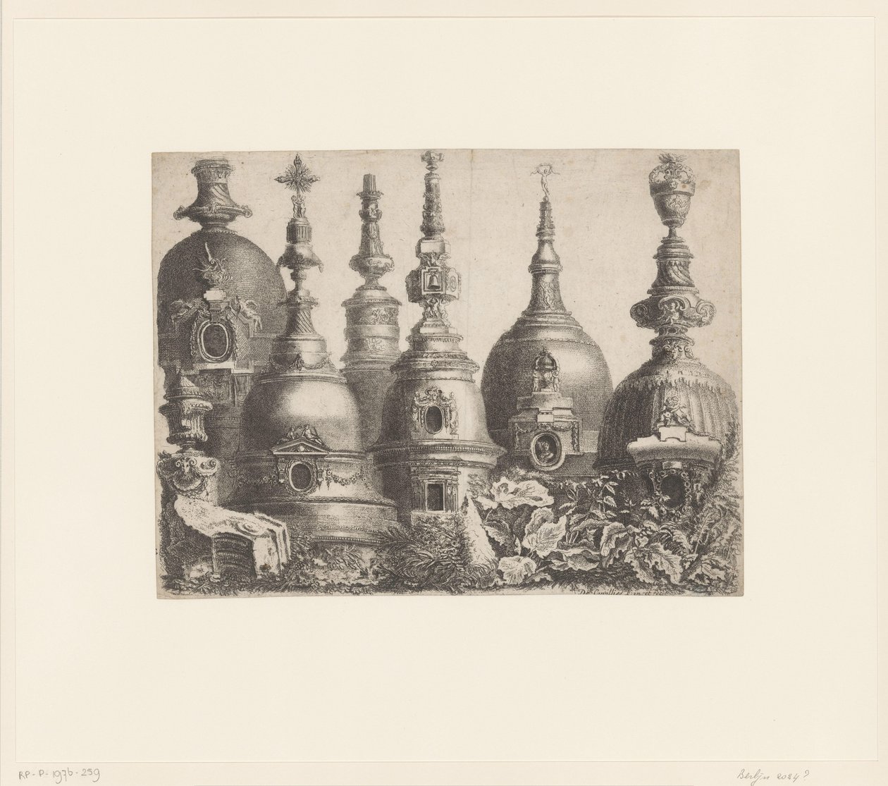 Fantasibygg Samling av ulike dempende deler (serietittel) av François de Cuvilliés (fils)