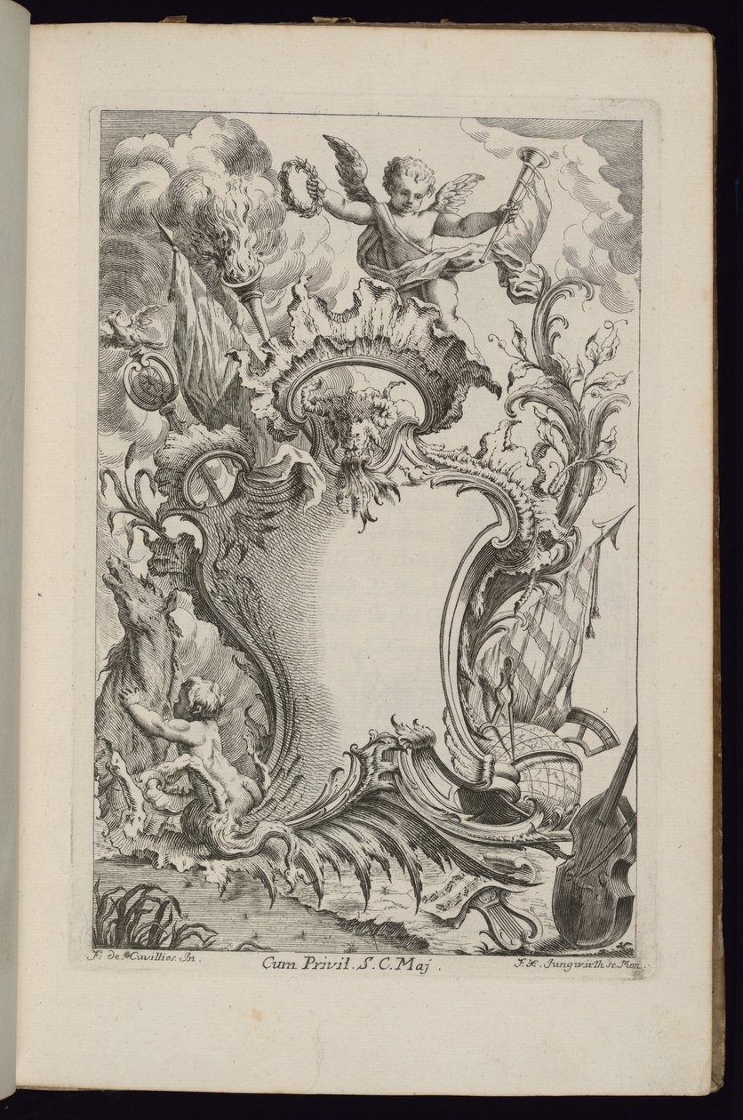 Kassett med et geni, bok med kassetter for forskjellig bruk av François de Cuvilliés the Elder
