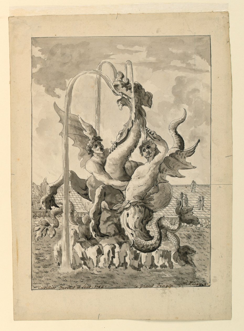 Design for Grand Trianon i Versailles av François de Cuvilliés the Elder