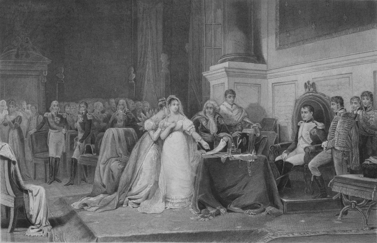 The Divorce of Josephine, 1846, midten av 1800-tallet. av François de Meersman