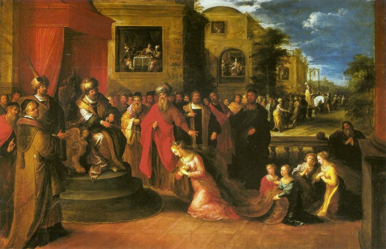 Ester foran Ahasveros av Frans Francken I