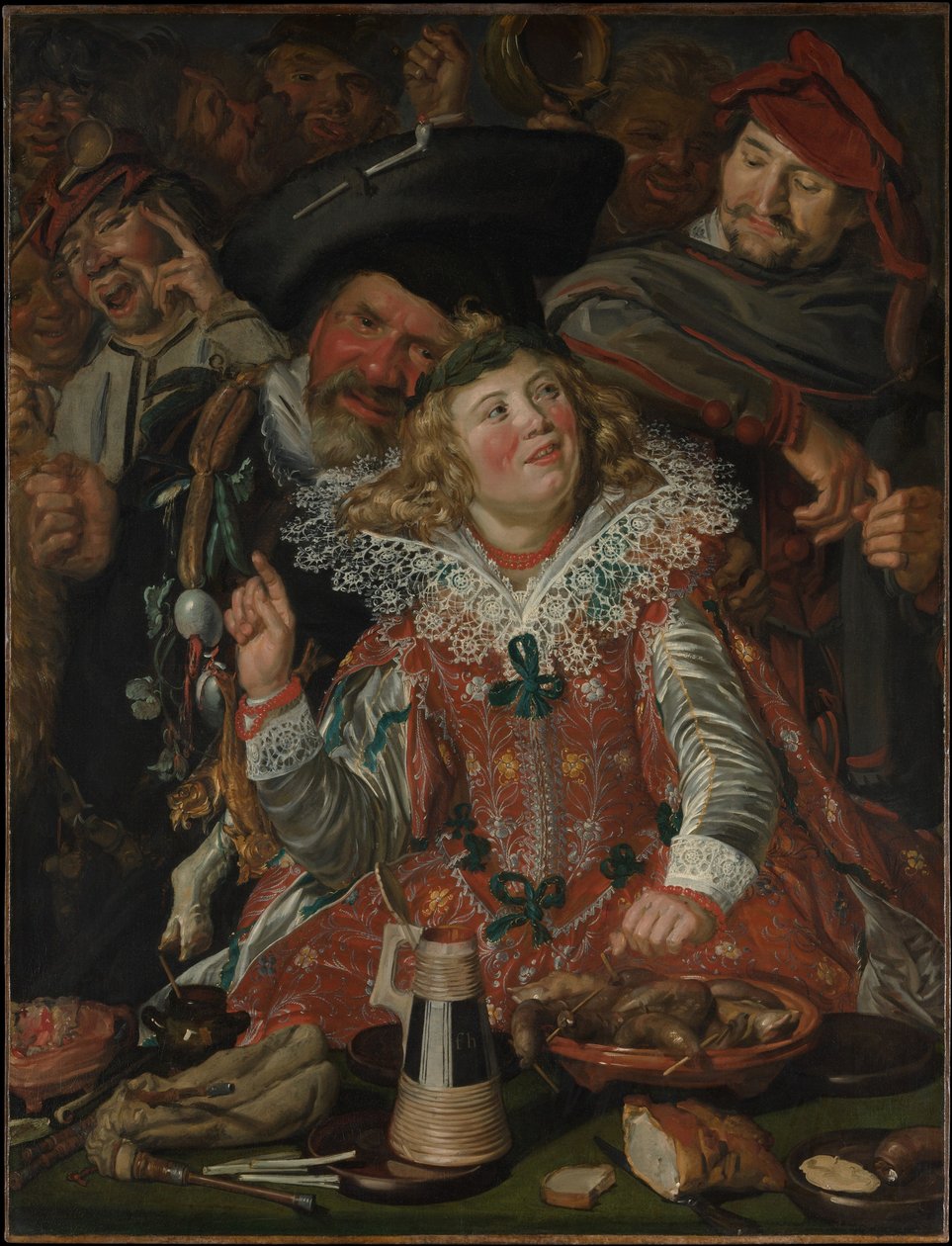 Merrymakers på fastelavn av Frans Hals