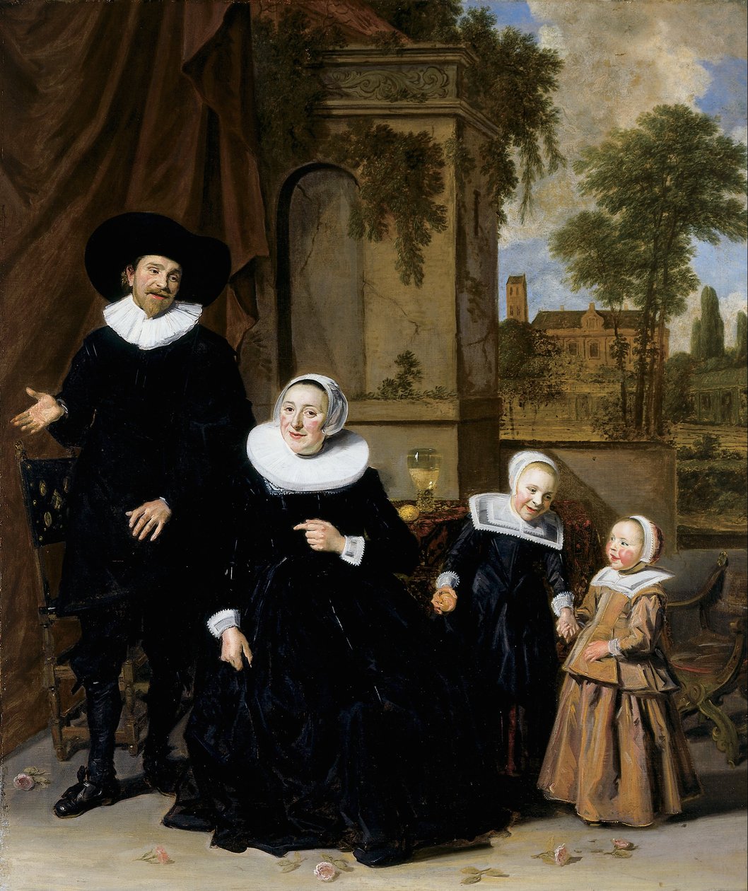 Portrett av en nederlandsk familie av Frans Hals