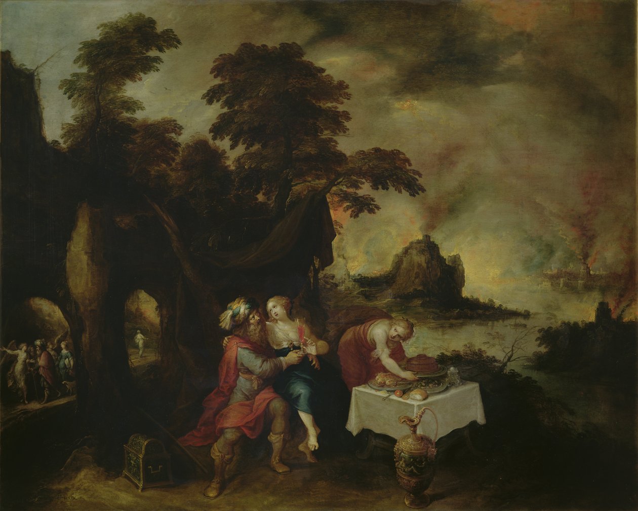 Lot og hans døtre av Frans II Francken the Younger