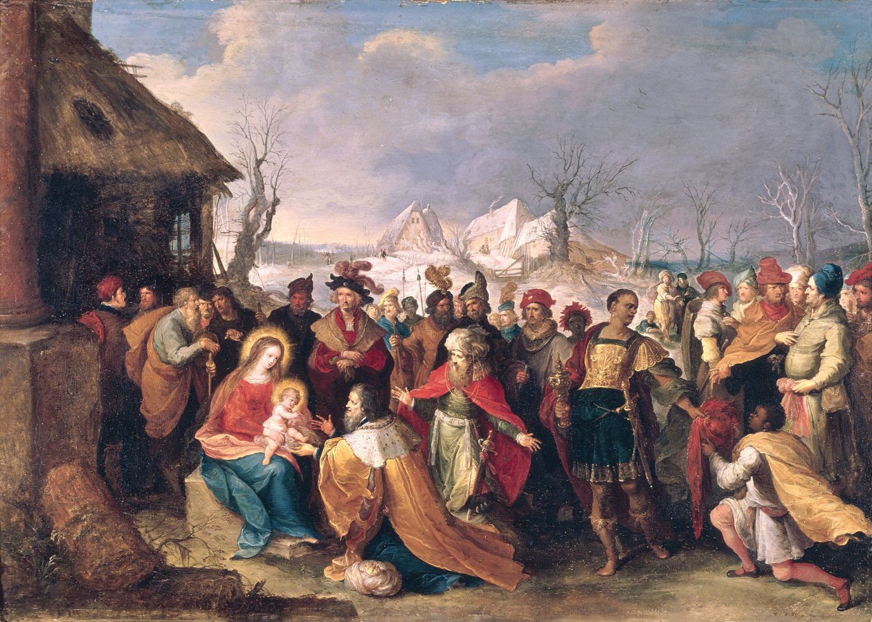 Tilbedelsen av magiene av Frans II Francken the Younger