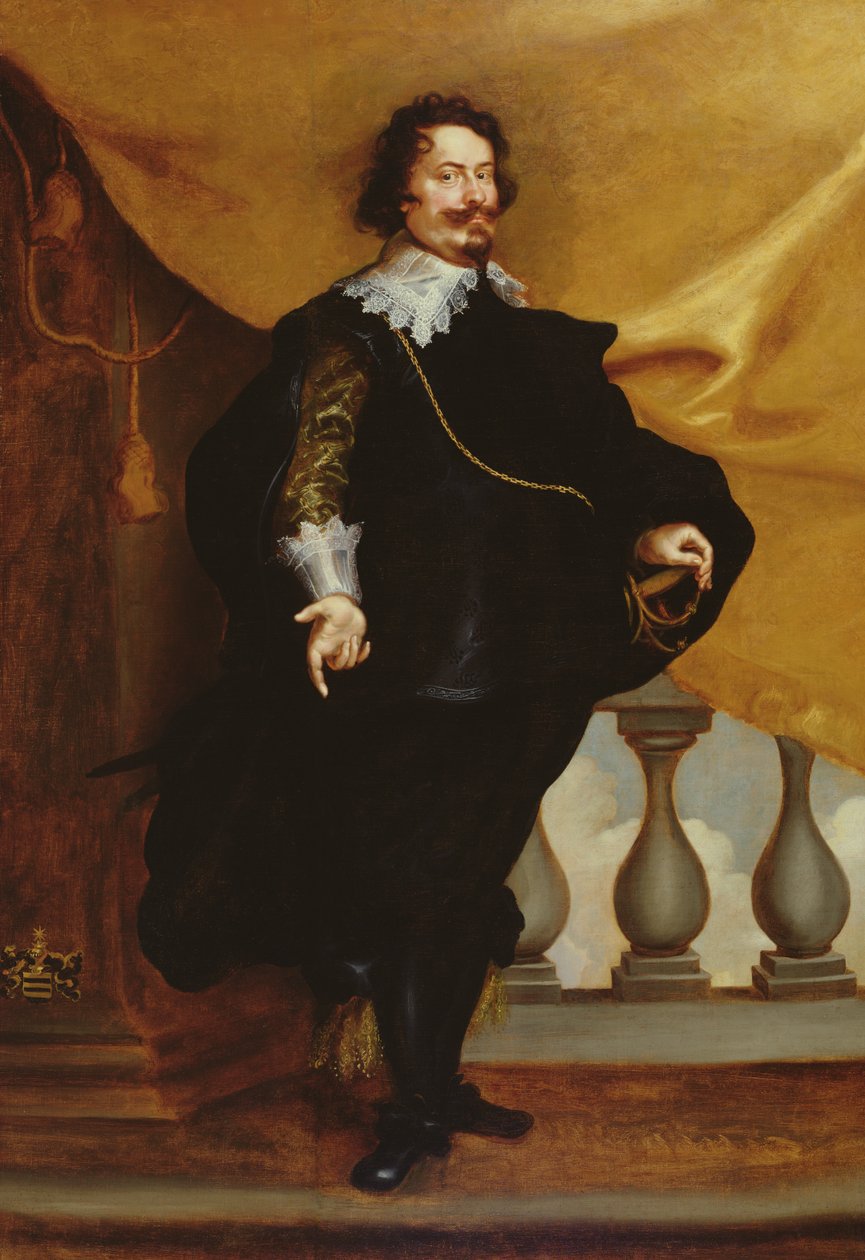 Portrett av en aristokrat av Frans Luyckx or Leux