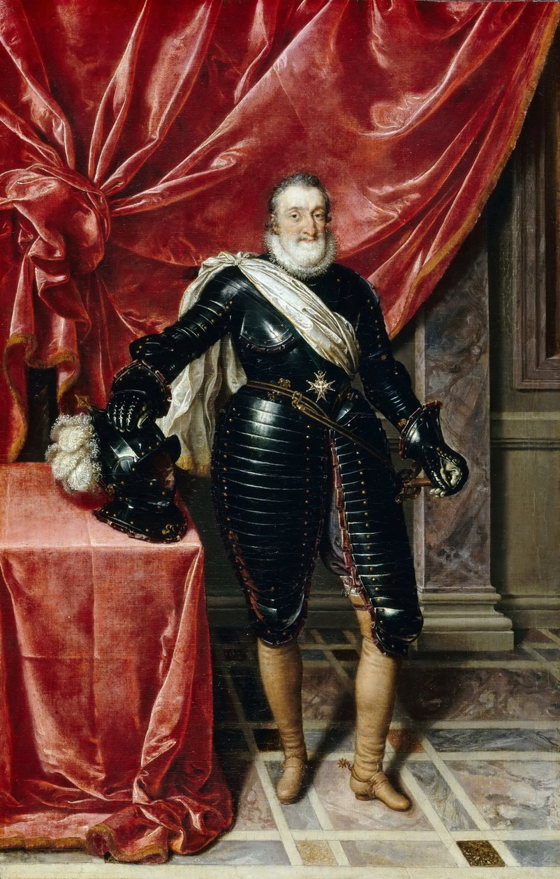 Henry IV (1553-1610), konge av Frankrike, i rustning av Frans Pourbus the Younger