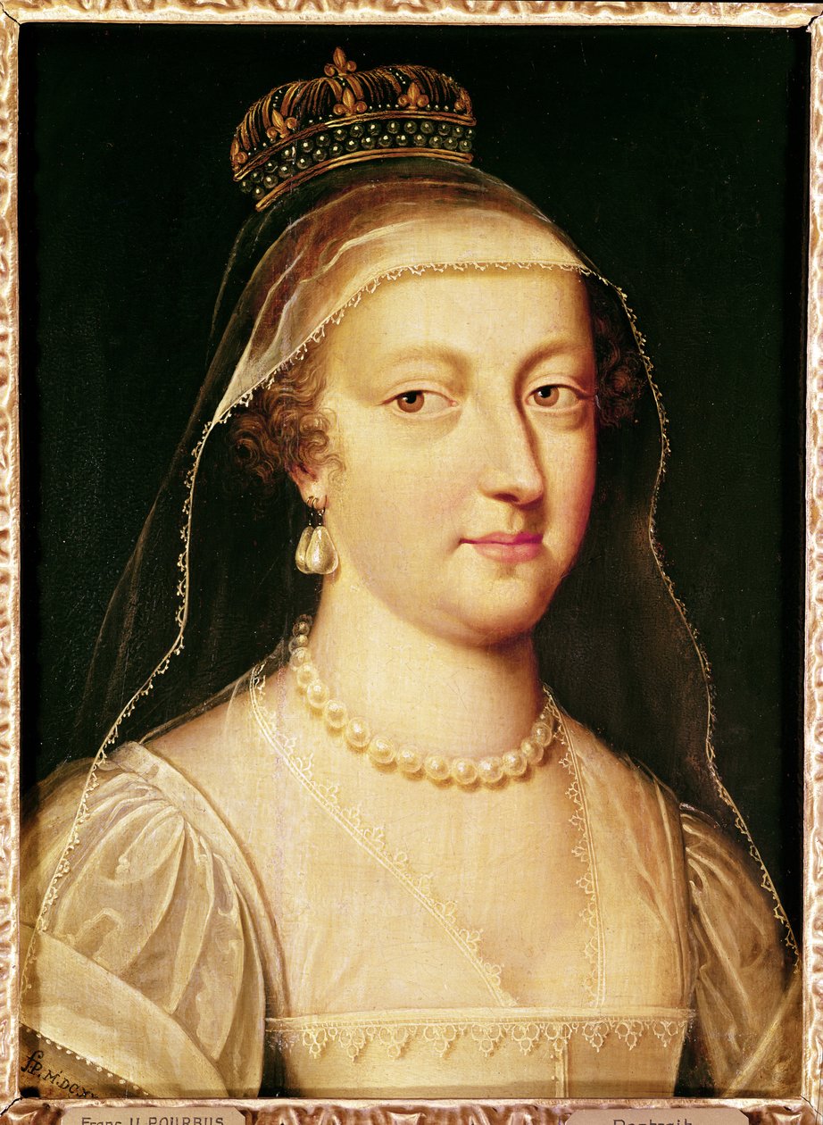 Portrett av Anne av Østerrike (1601-66), Infanta av Spania, dronning av Frankrike og Navarra av Frans Pourbus the Younger