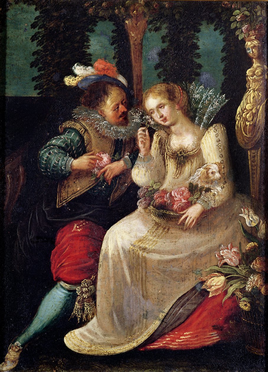 De fem sansene: Lukt av Frans Pourbus the Younger