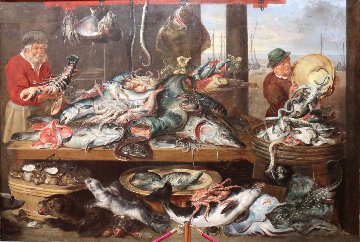 Fiskebutikk av Frans Snyders or Snijders