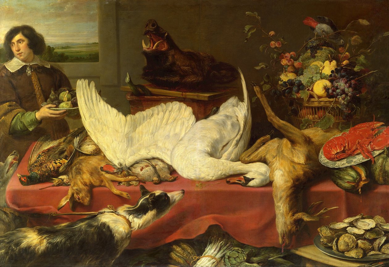 Stilleben med en svane av Frans Snyders or Snijders