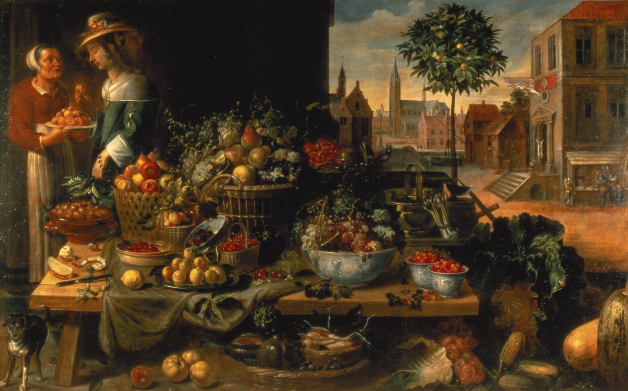 Fruktboden, ca.1640 av Frans Snyders or Snijders