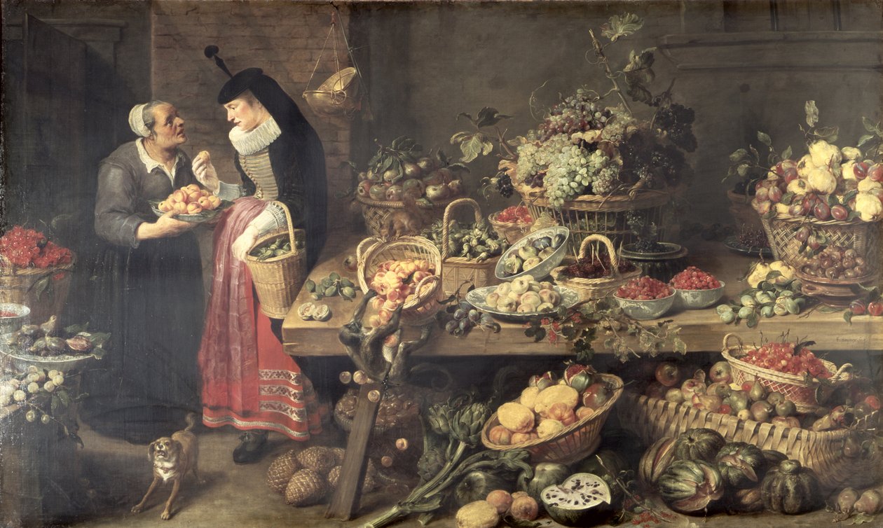 Fruktbod, 1618-21 av Frans Snyders or Snijders