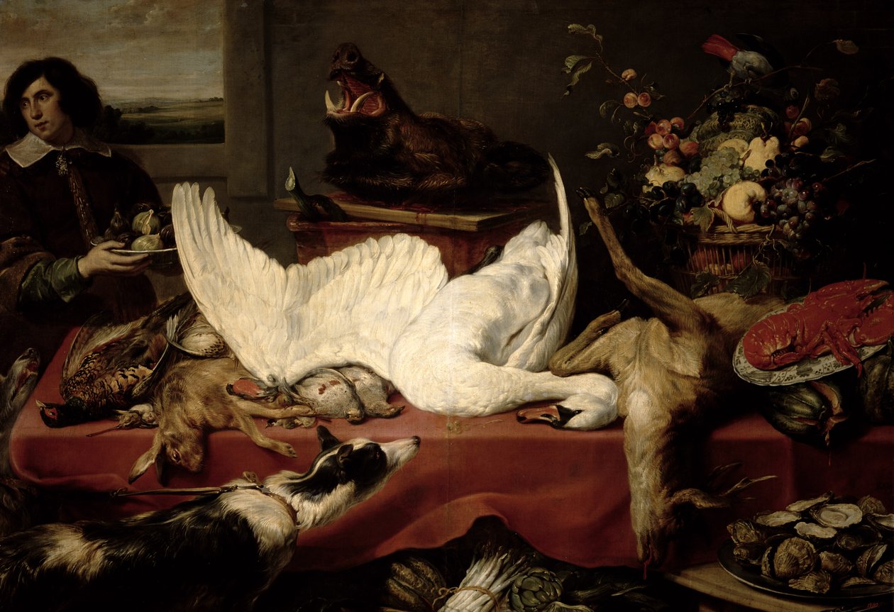 Stilleben av vilt og skalldyr av Frans Snyders or Snijders