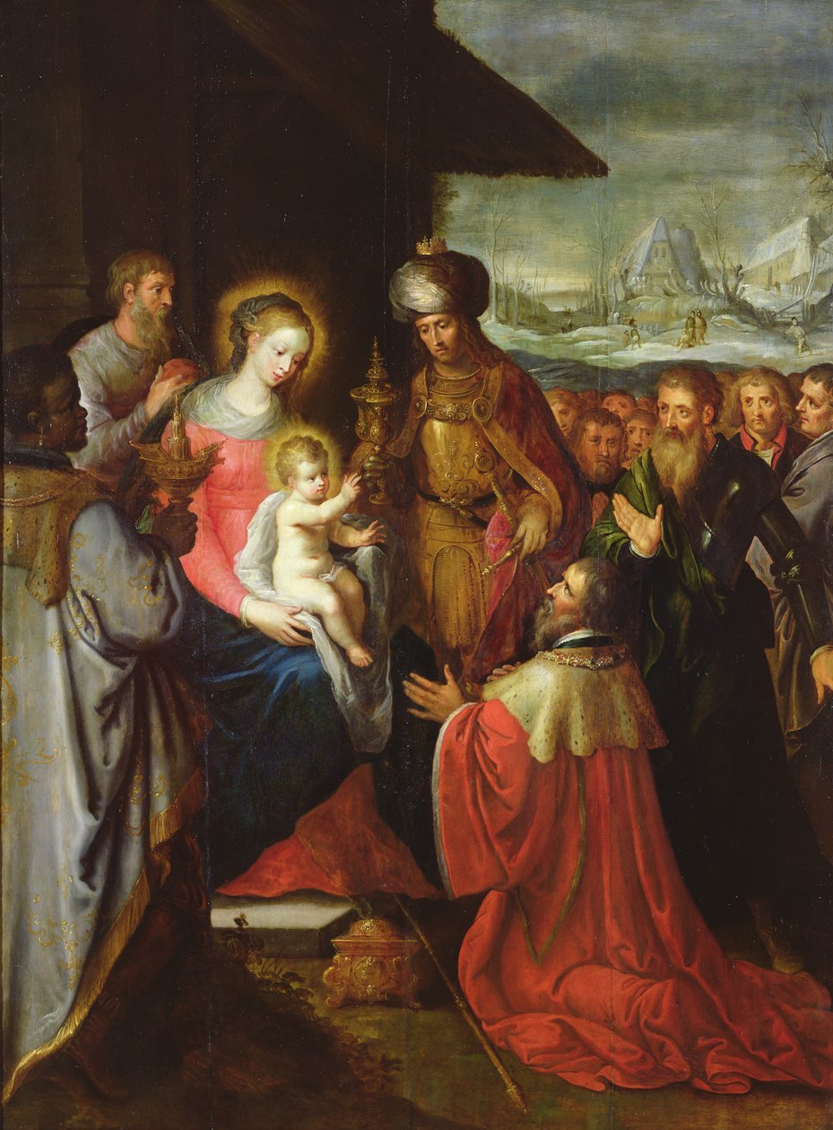 The Adoration of the Magi, ca. 1620 av Frans the Elder Francken