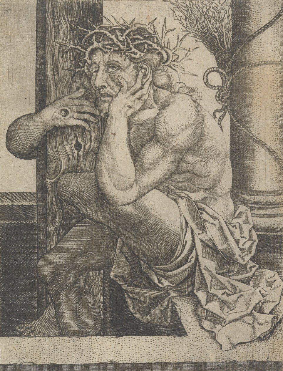 Kristus som sorgens mann, ca. 1522-25. av Frans Crabbe van Espleghem