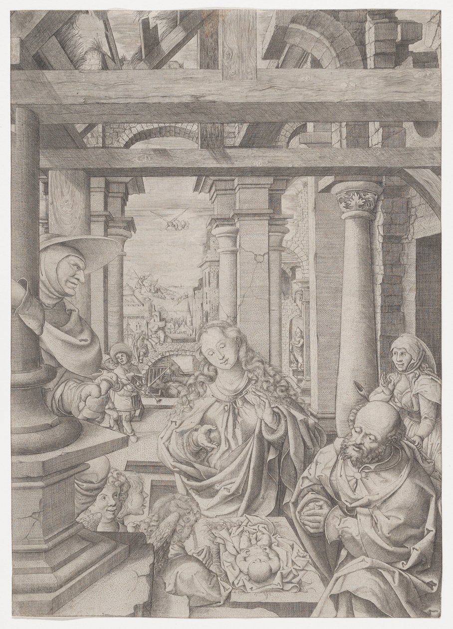 Hyrdenes tilbedelse, ca. 1522-25. av Frans Crabbe van Espleghem