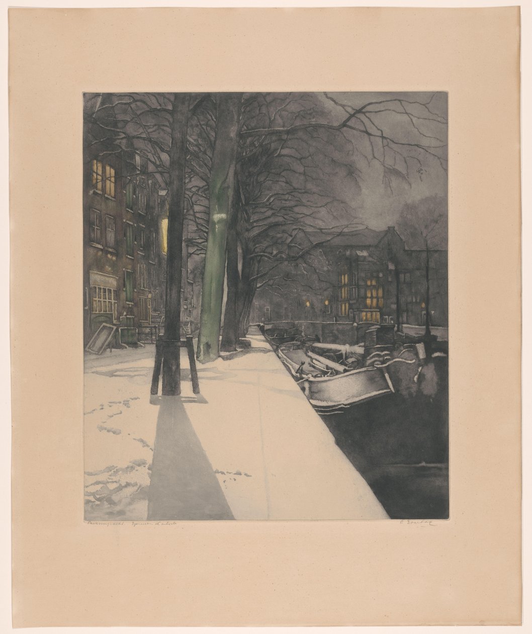 Prinsengracht (original tittel på objekt) av Frans Everbag (signed by artist)