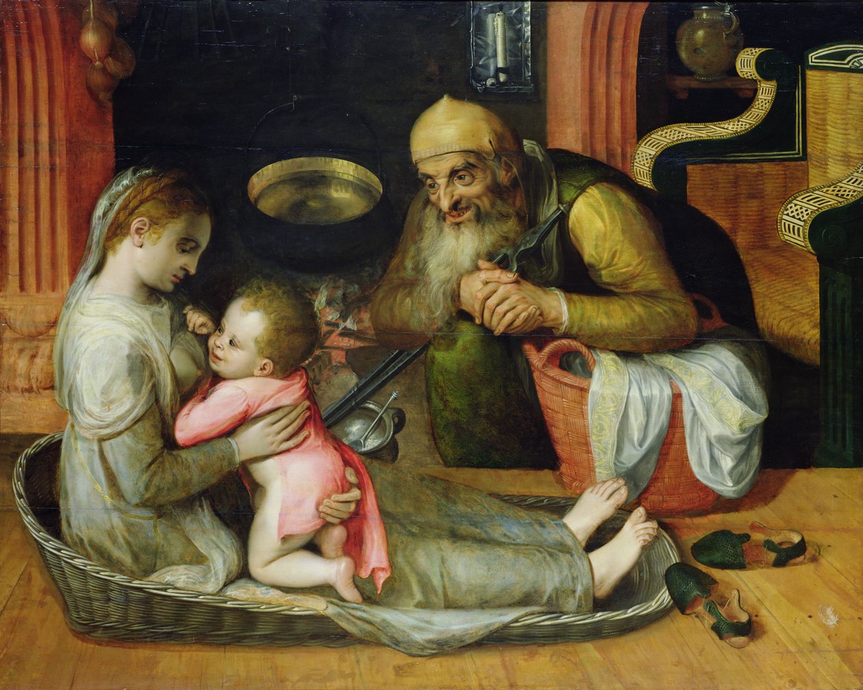 Den hellige familie, ca. 1554 av Frans Floris