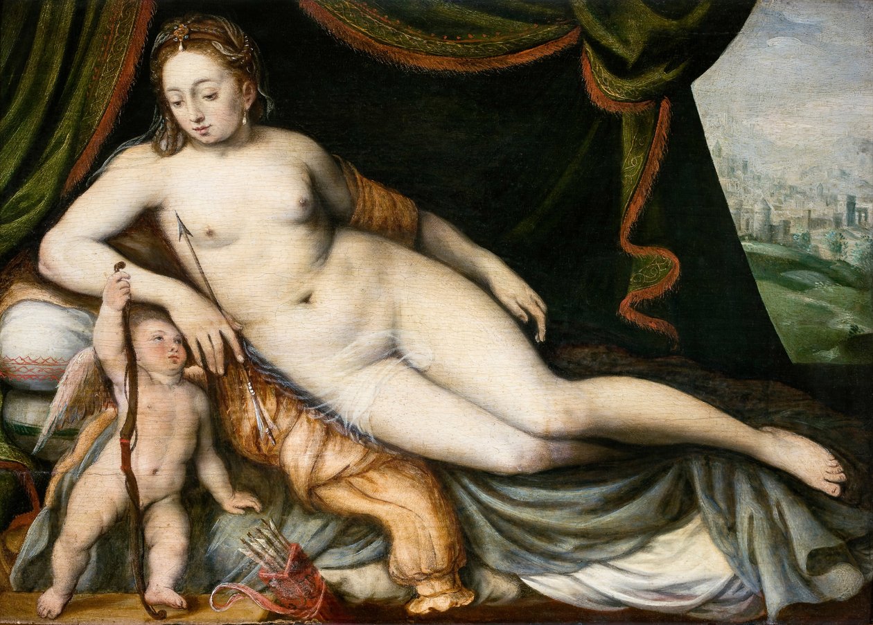 Venus og Amor av Frans Floris I