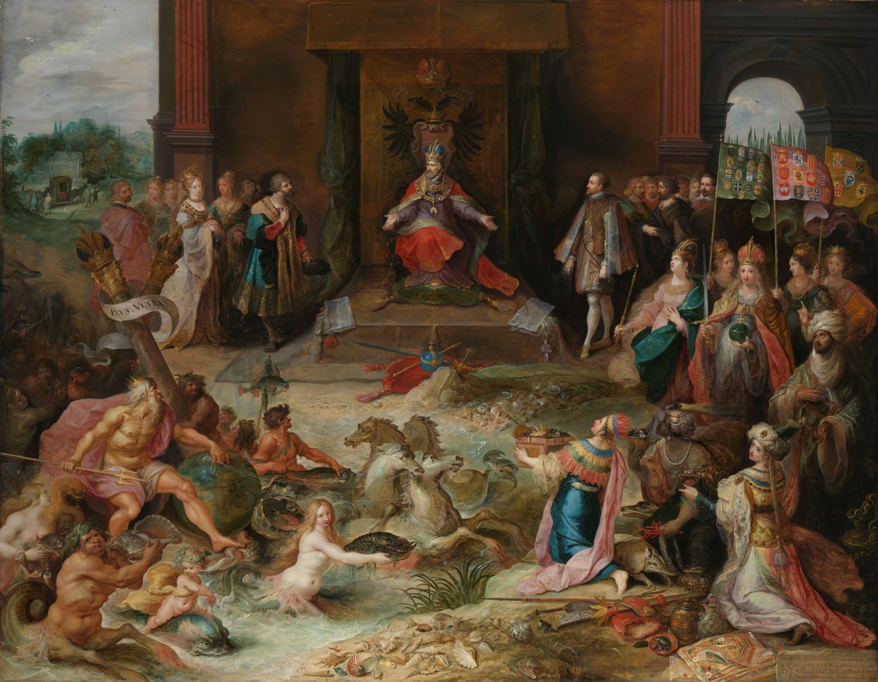 Allegori om abdikasjonen av keiser Charles v i Brussel Allegori om abdikasjonen til keiser Charles V av Frans Francken (II)