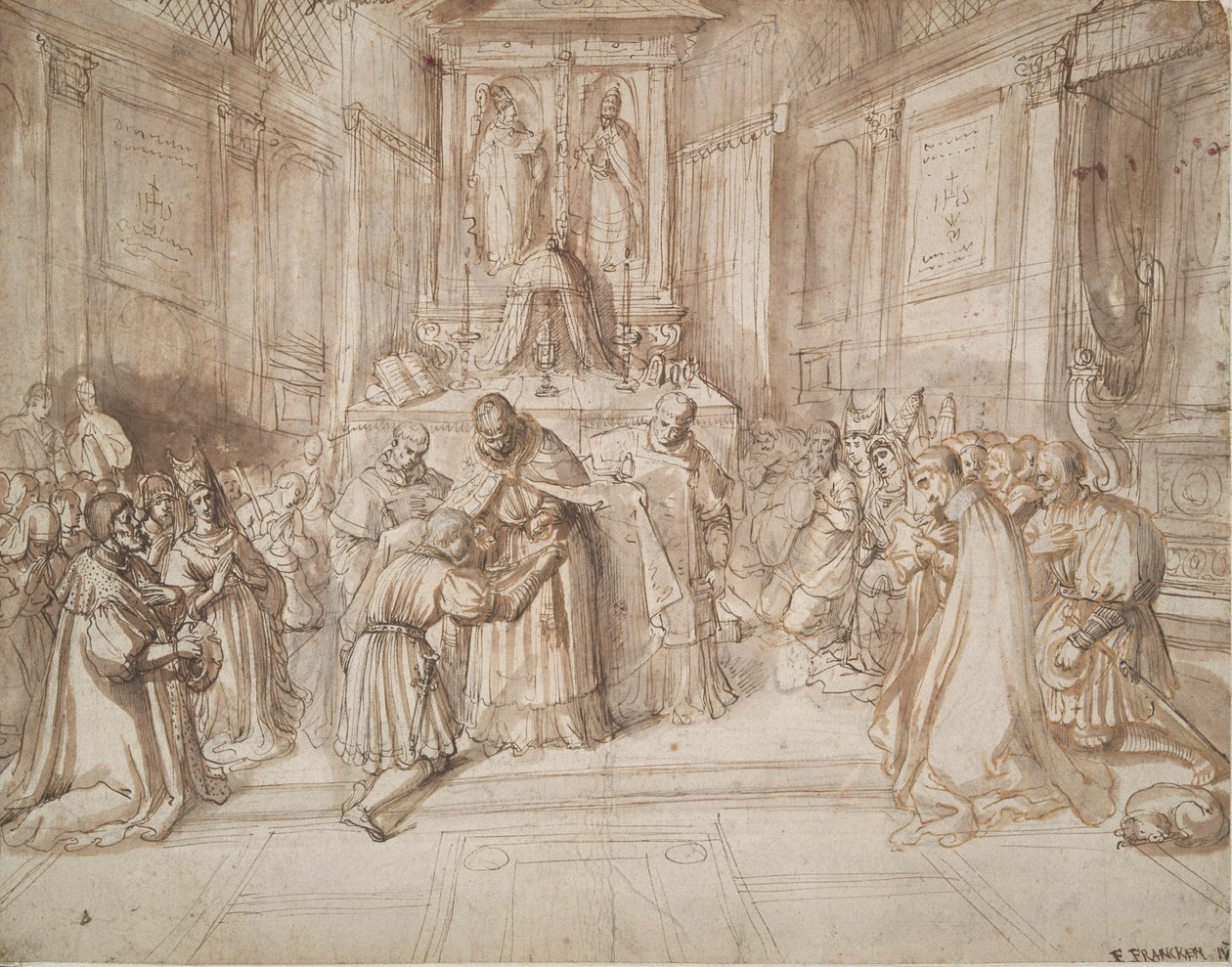 Ridning av en ung mann [?] av Frans Francken the Younger