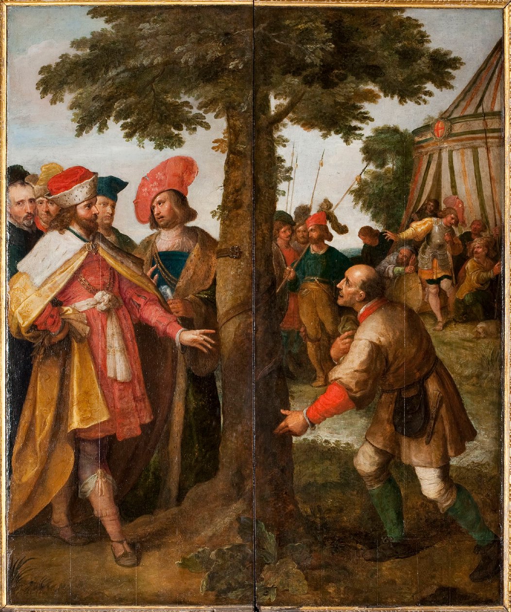 Mirakelet med treet hogget ned. Miraklet til Saint Gummarus, 1627. av Frans Francken the Younger