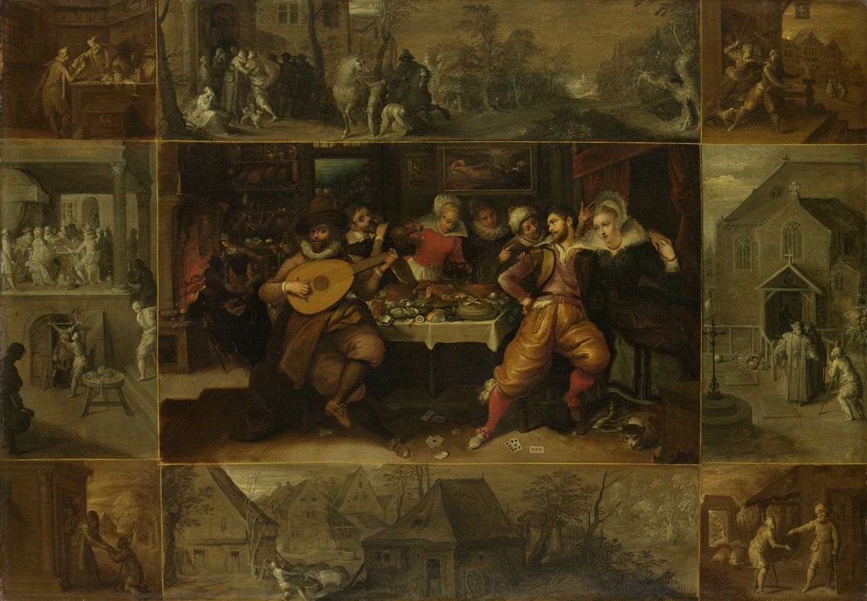 lignelsen om den fortapte sønn, 1620 av Frans Francken the Younger