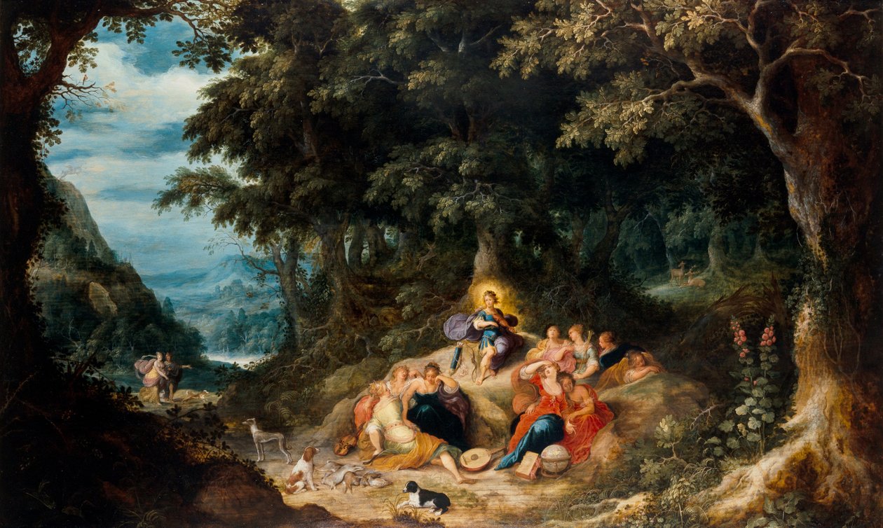 Apollo og de ni musene av Frans & Govaerts Abraham (1589 1626) Francken