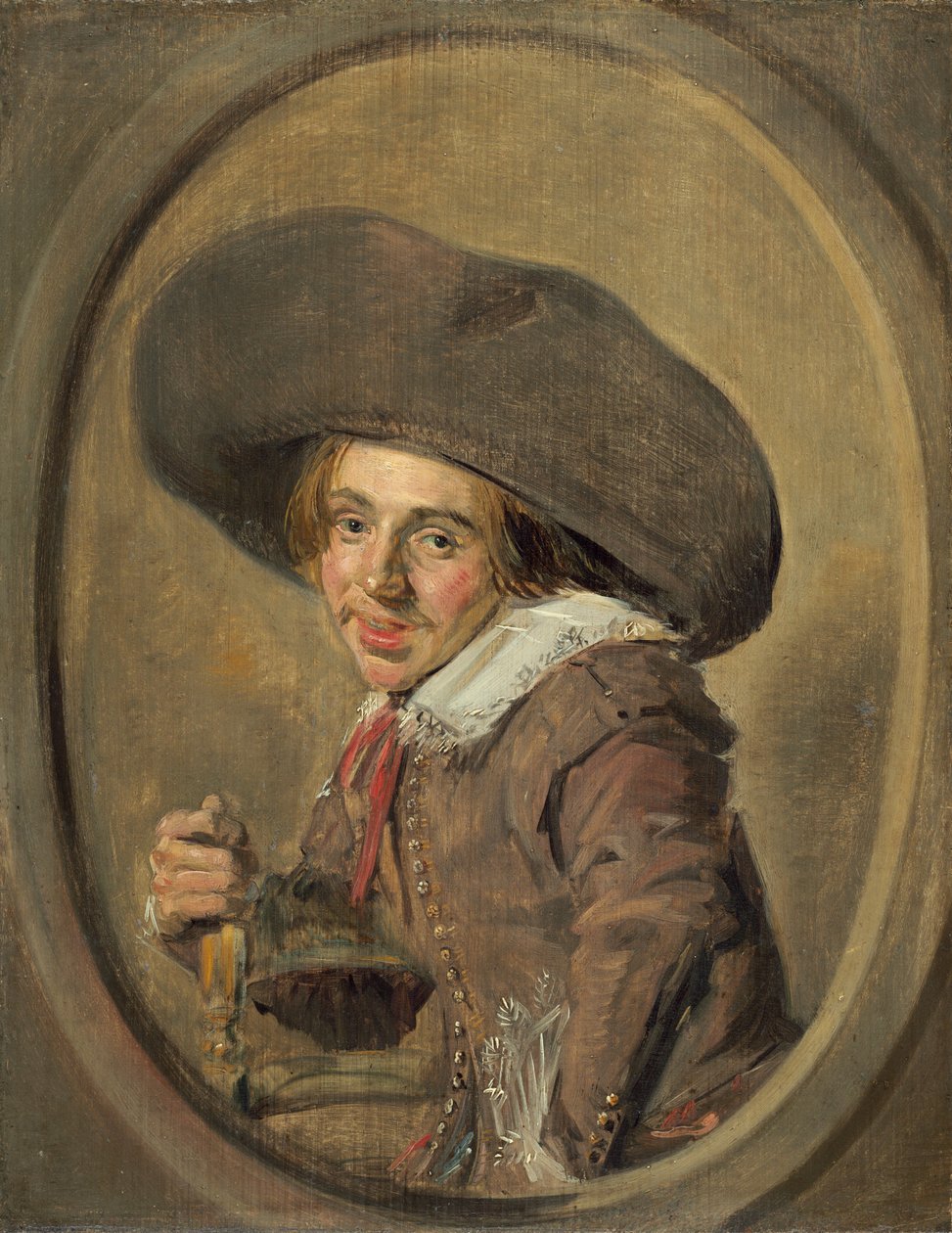 En ung mann med en stor hatt av Frans Hals