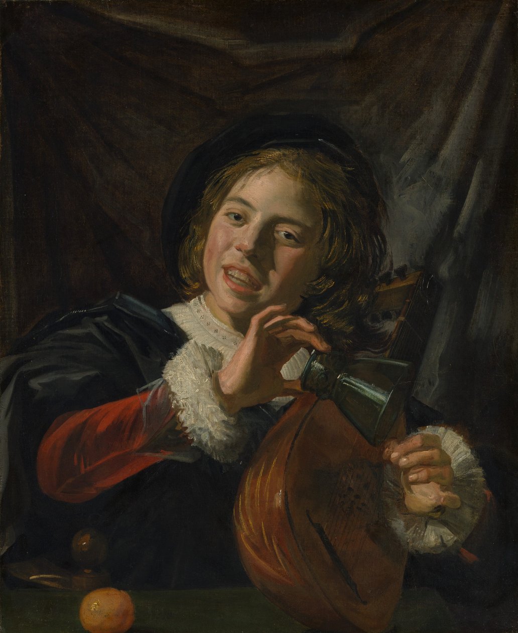 Gutt med lut, ca. 1625. av Frans Hals