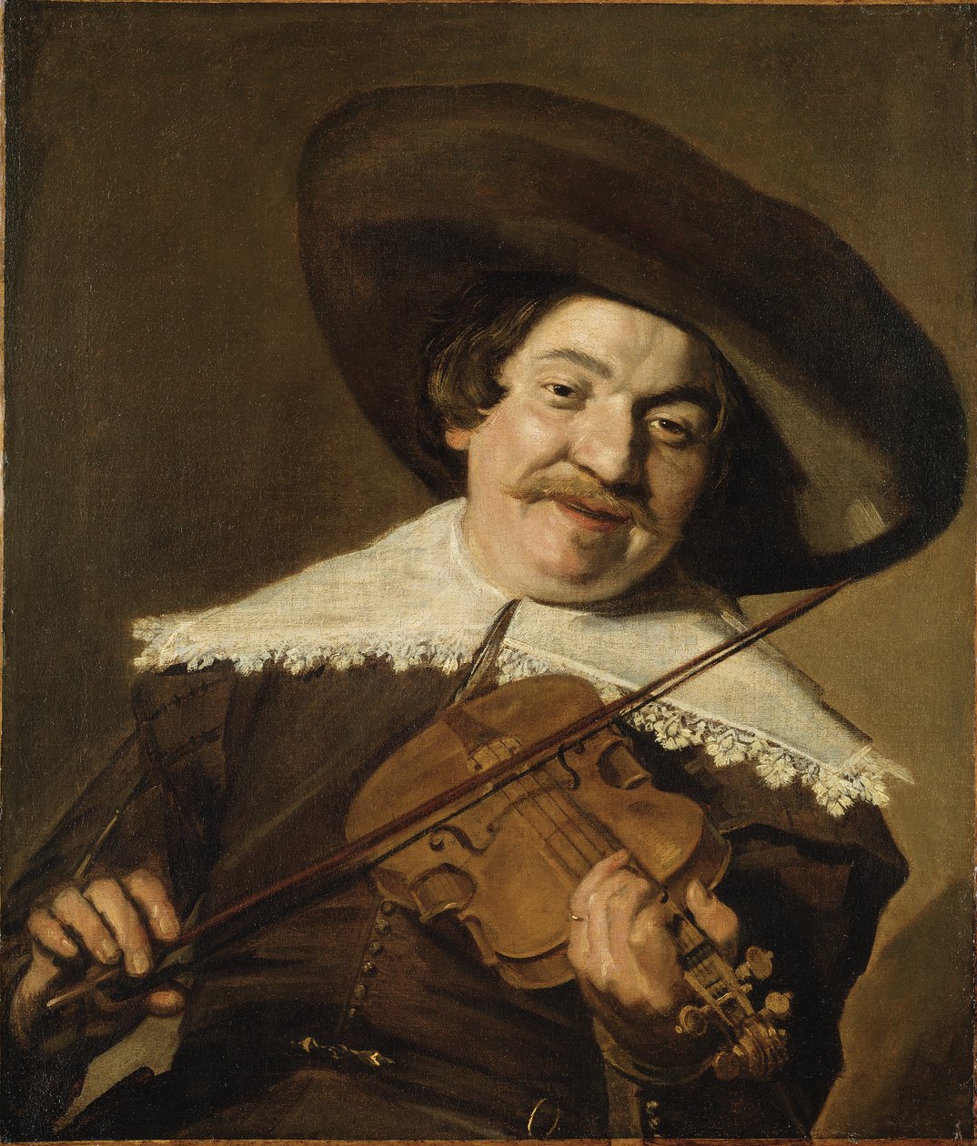 Daniel van Aken Playing the Fiolin, ca. 1640 (olje på lerret) av Frans Hals