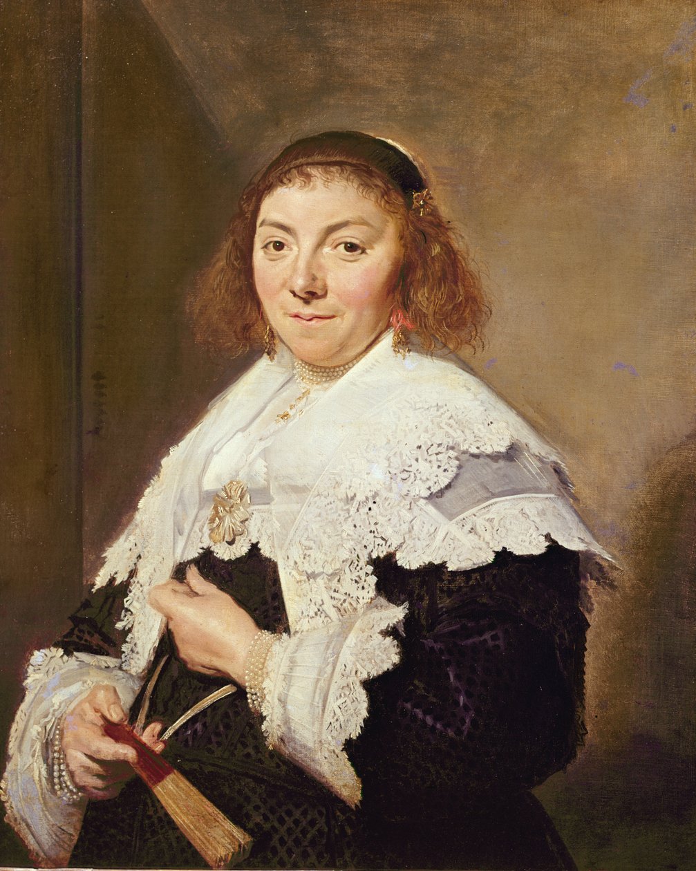 Maria Pietersdatter Olycann, kone til Andries van der Horn, 1638 av Frans Hals