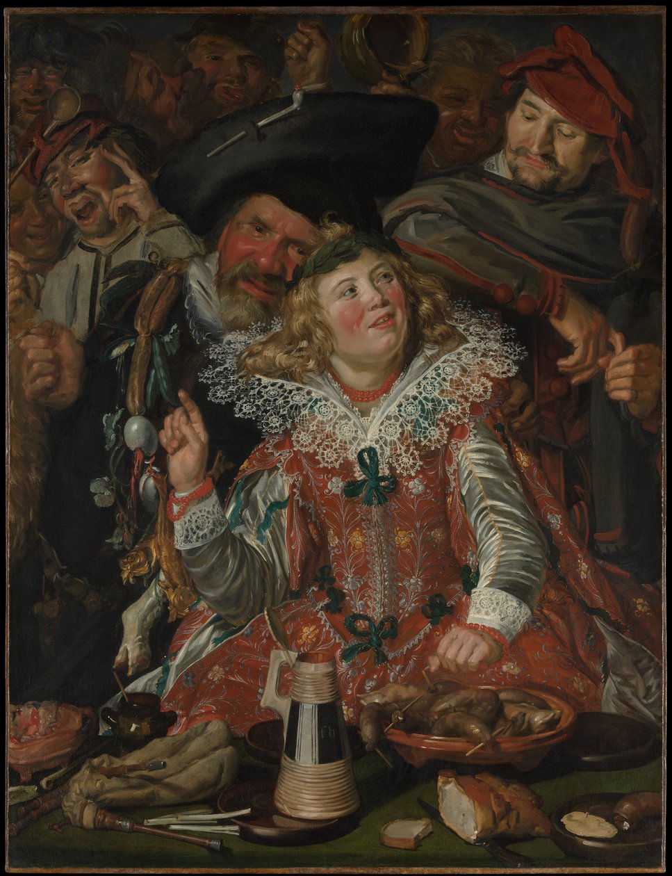 Festglade mennesker i fastetiden av Frans Hals