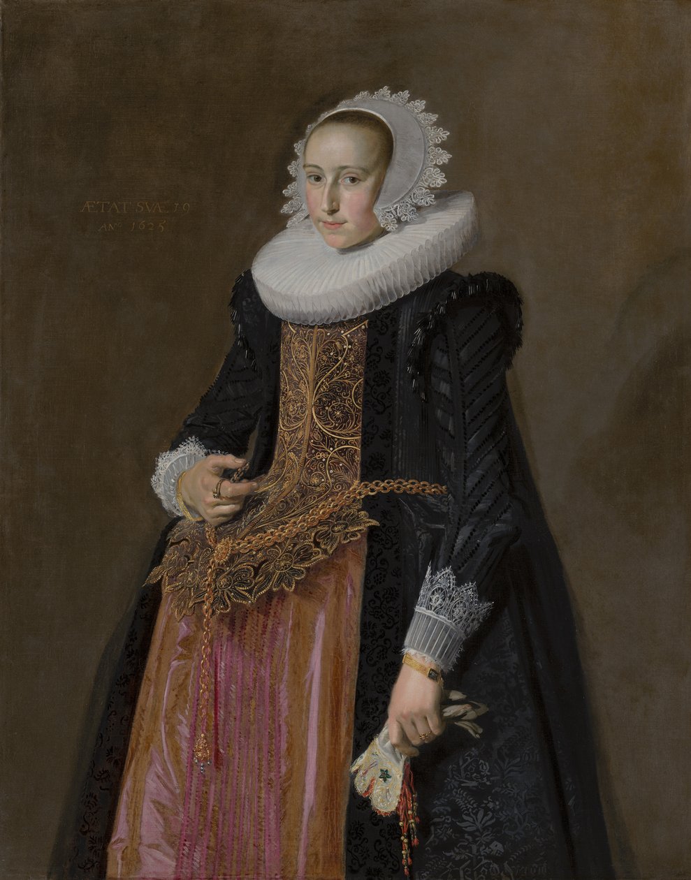 Portrett av Aletta Hanemans (1606-1653) av Frans Hals