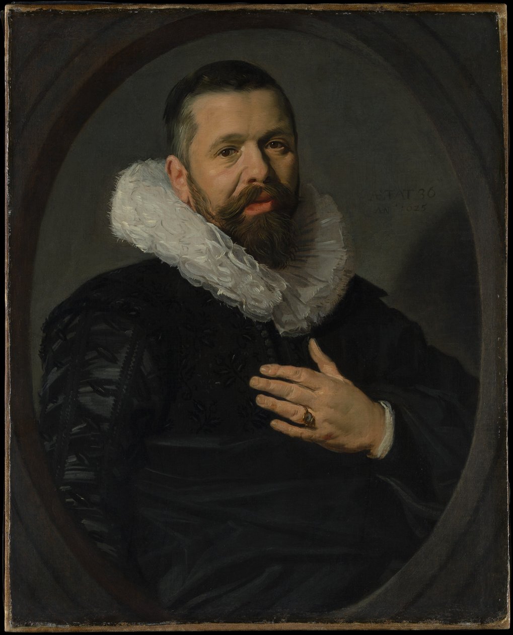 Portrett av en skjeggete mann med en ruff av Frans Hals