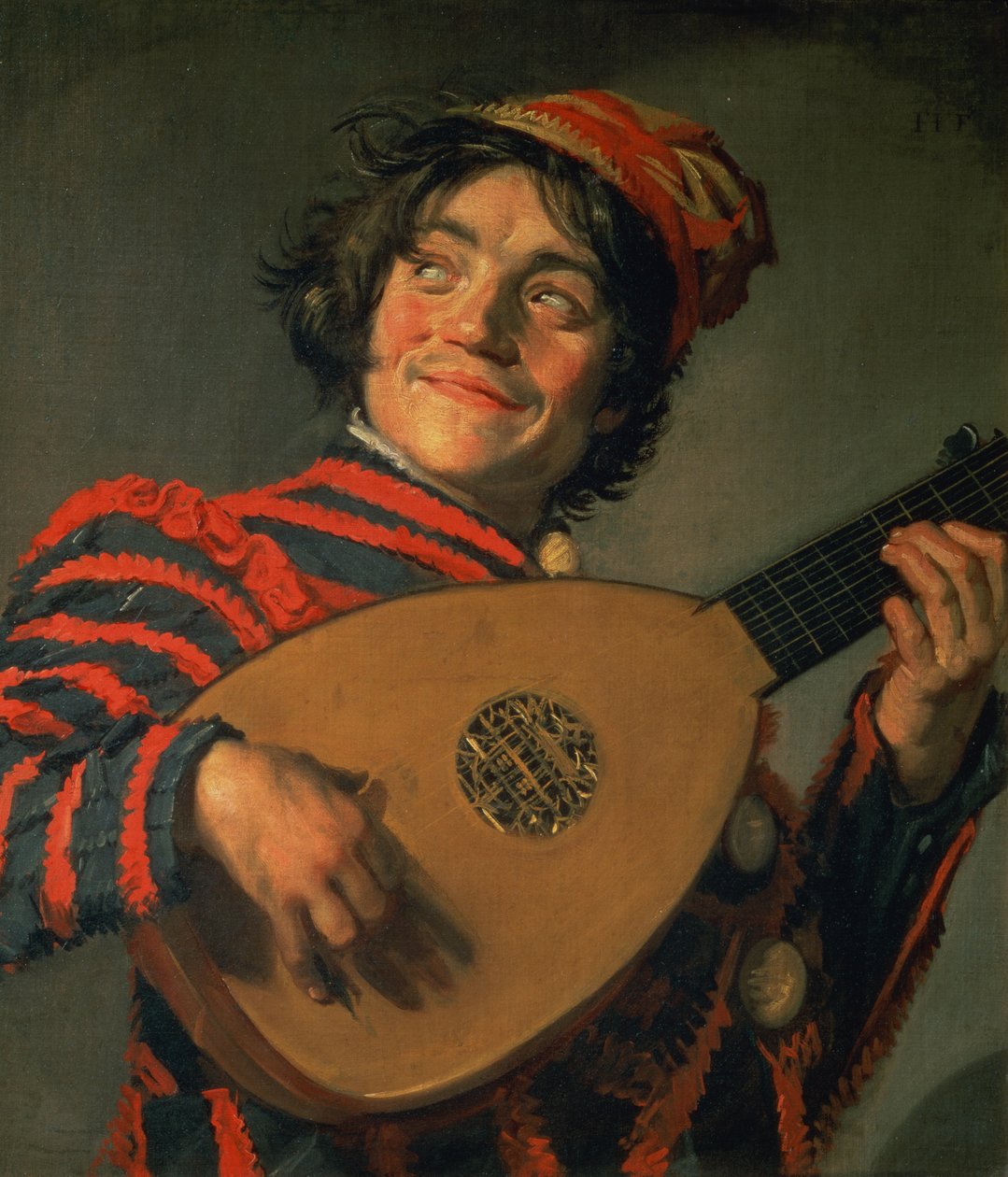 Portrett av en narr med en lut av Frans Hals