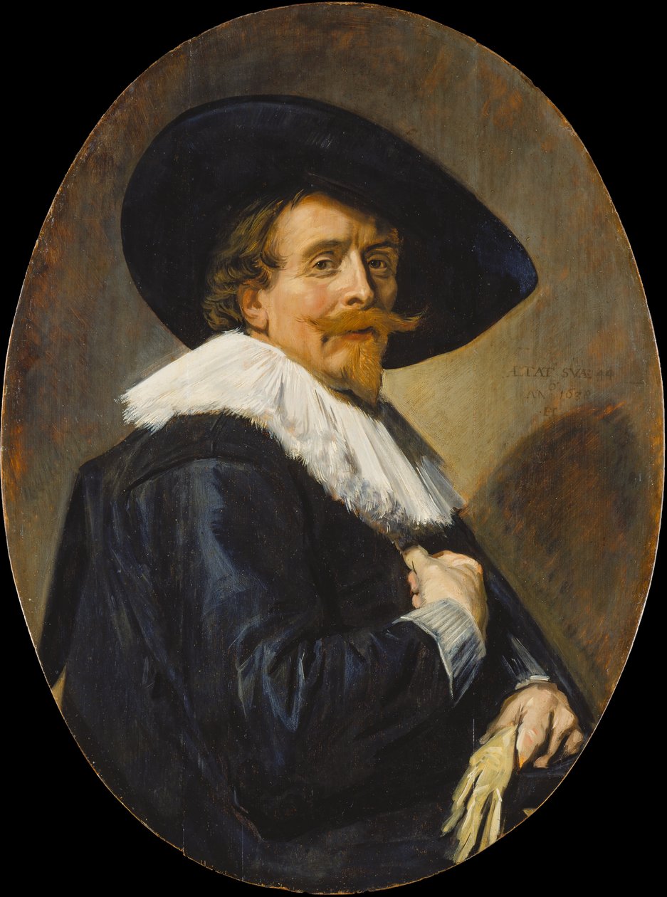Portrett av en mann av Frans Hals