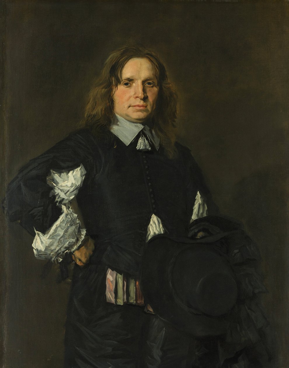 Portrait of a Man, ca. 1610 (olje på lerret) av Frans Hals