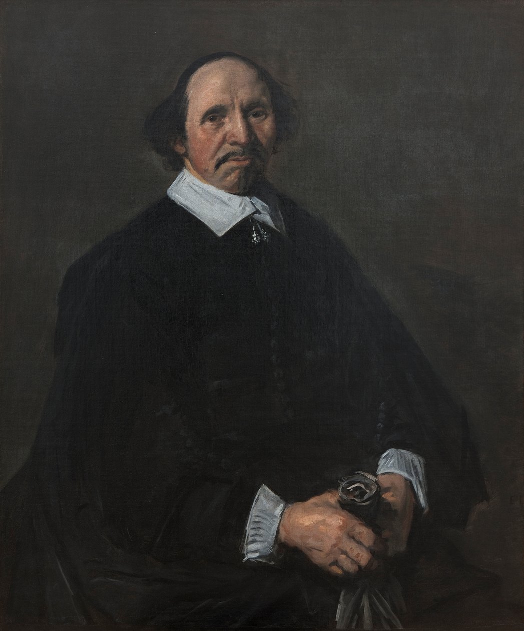 Portrett av en mann, ca. 1655-60 (olje på lerret) av Frans Hals