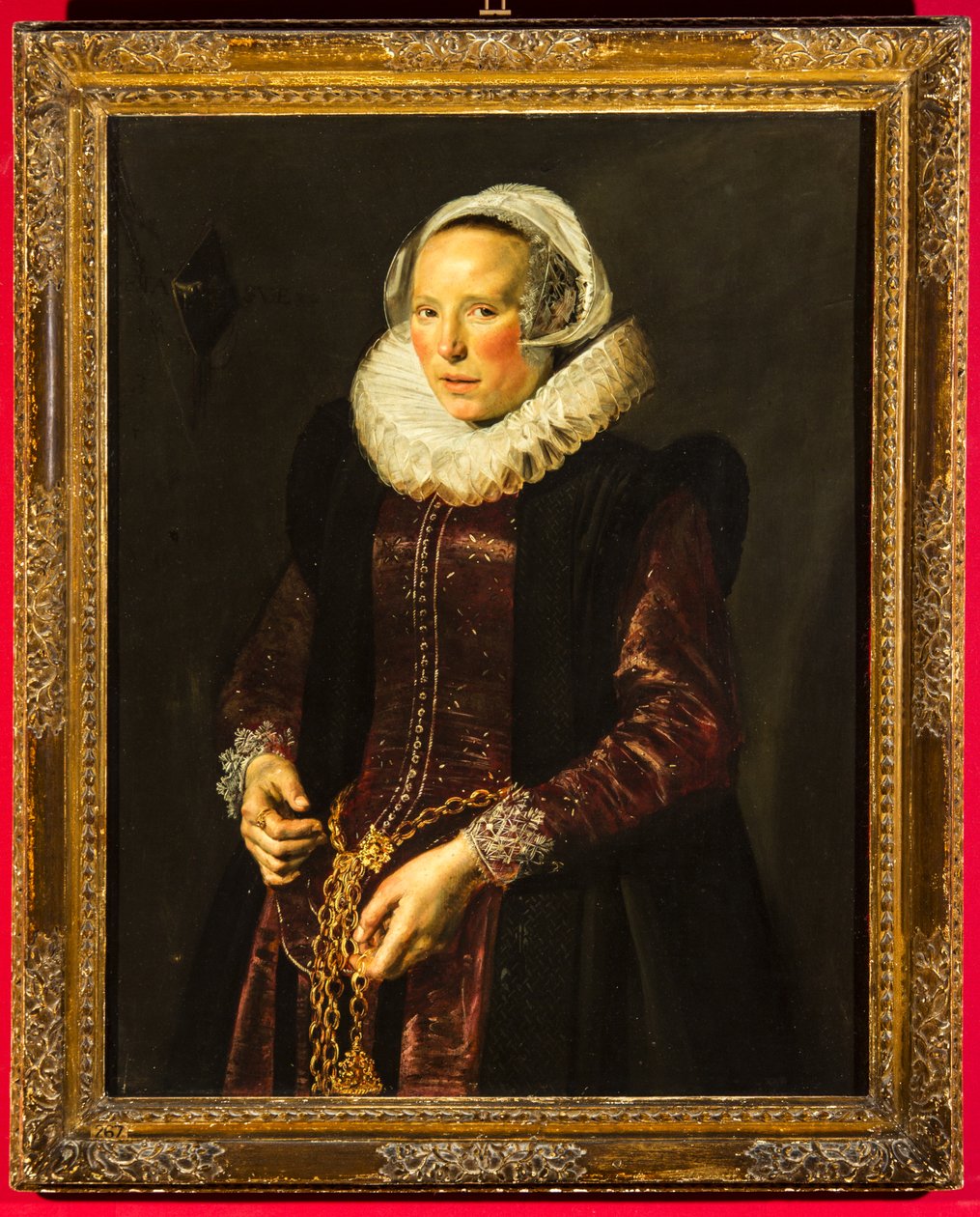 Portrett av en kvinne, ca. 1611 (olje på trepanel) av Frans Hals