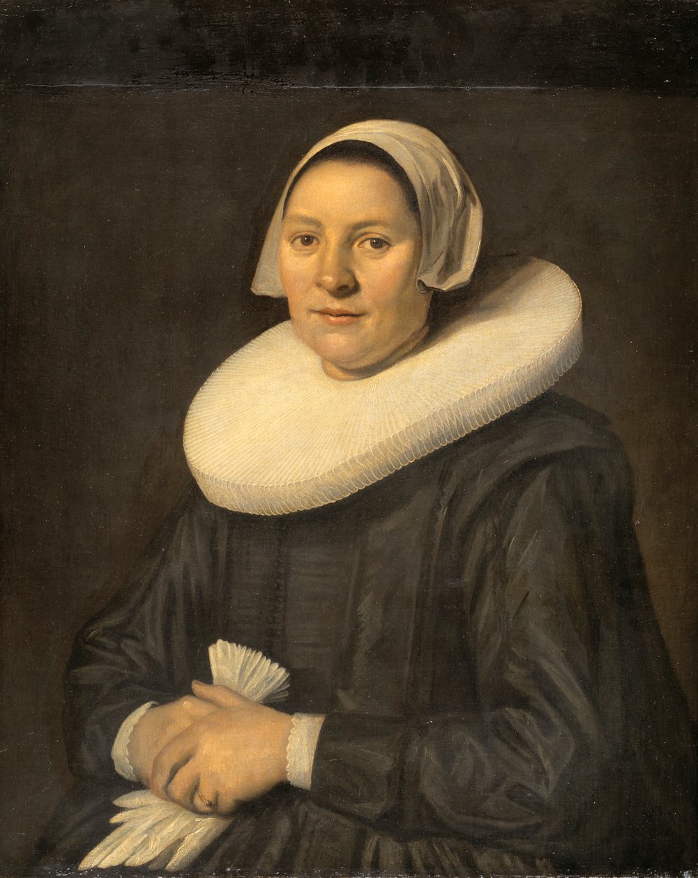 Portrett av en kvinne, c1600-tallet. av Frans Hals