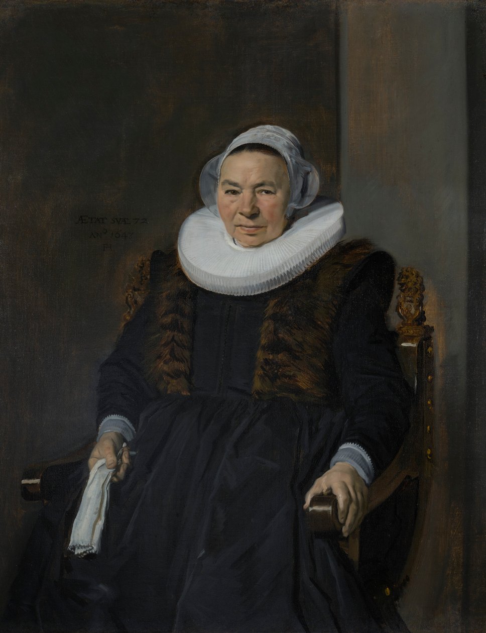 Portrett av en eldre kvinne, tradisjonelt kalt Mevrouw Bodolphe av Frans Hals