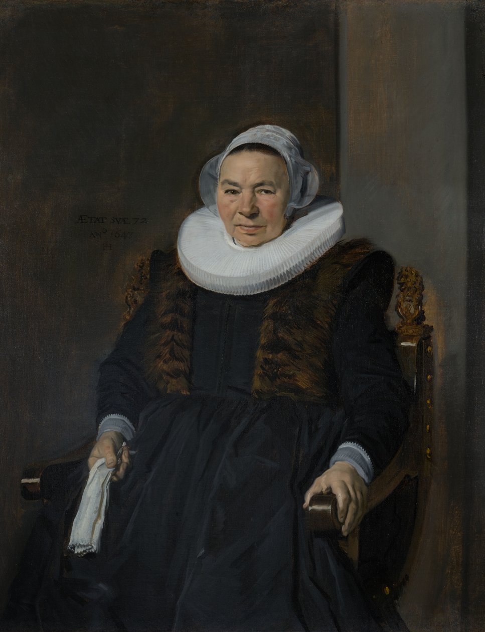 Portrett av en eldre kvinne, tradisjonelt kalt Mevrouw Bodolphe av Frans Hals