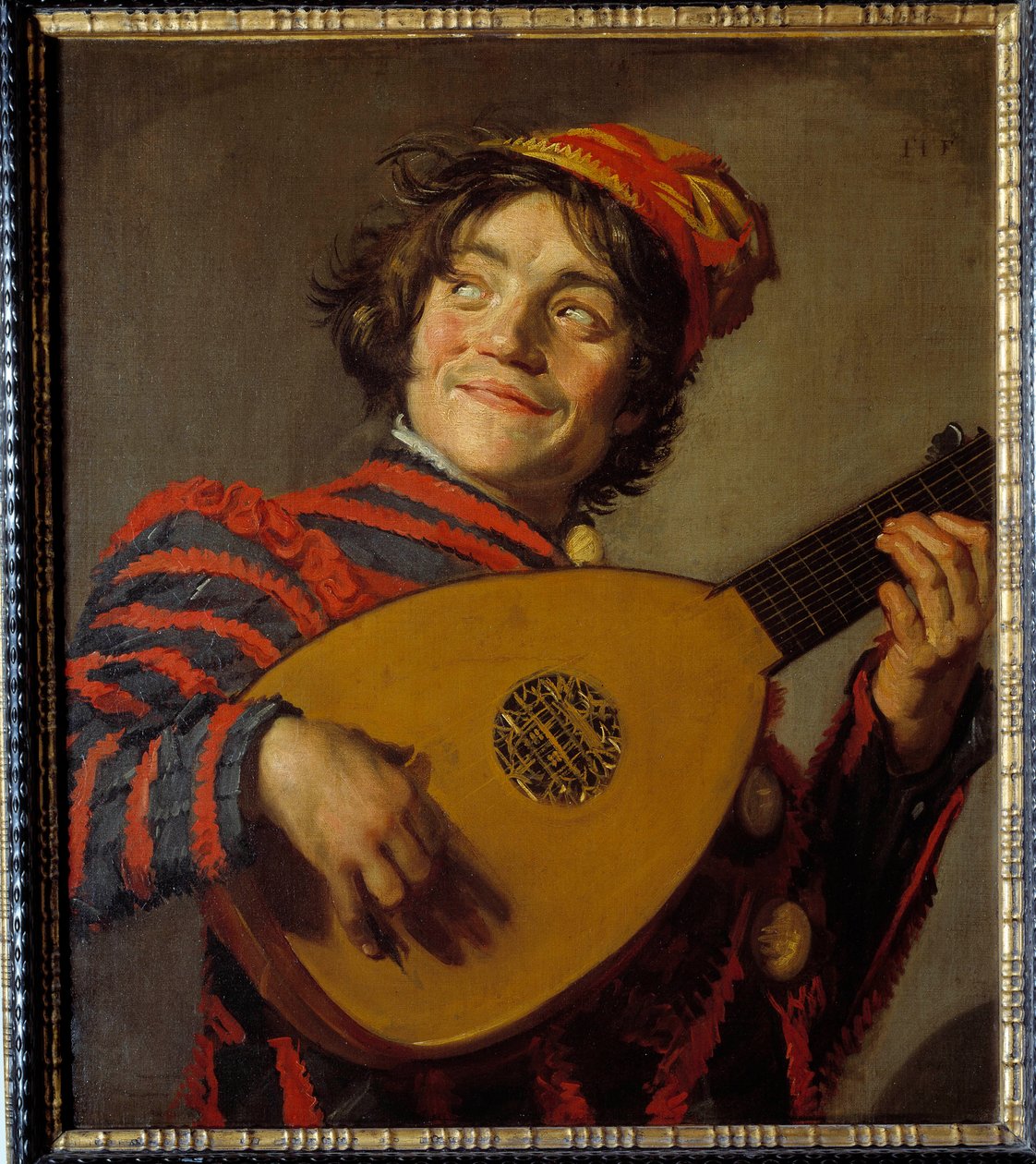 Luttenarren. Maleri av Frans Hals (1580-1666) av Frans Hals