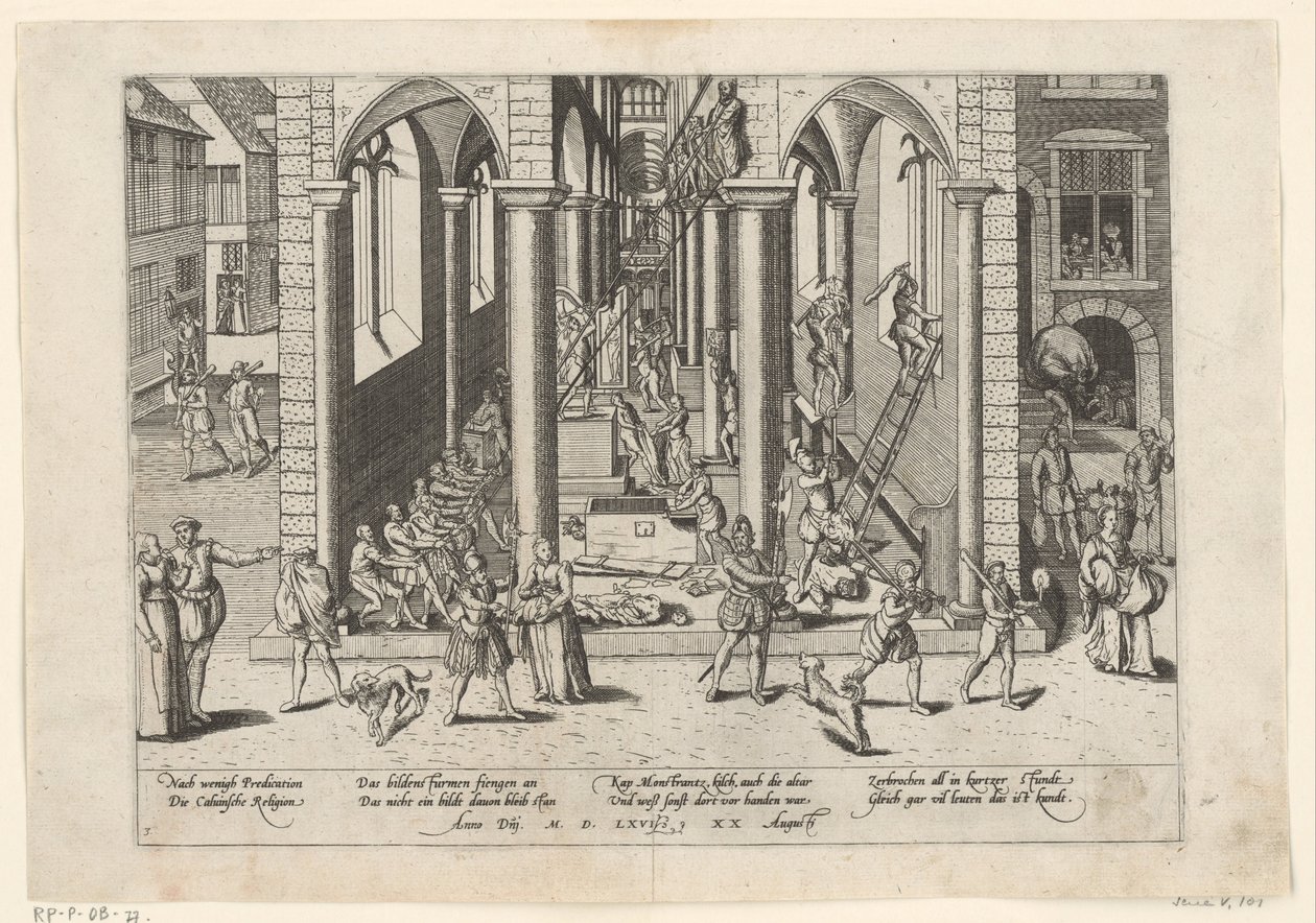 Ikonoklasme, 1566 Serie 5: Dutch Events, 1566-1570 (serietittel) av Frans Hogenberg